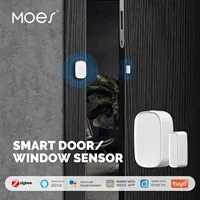 MOES ZigBee/WiFi Smart Door Sensor, Secure Your Home with Tuya App Control, Window/Door Detection, and Smart Life Compatibility