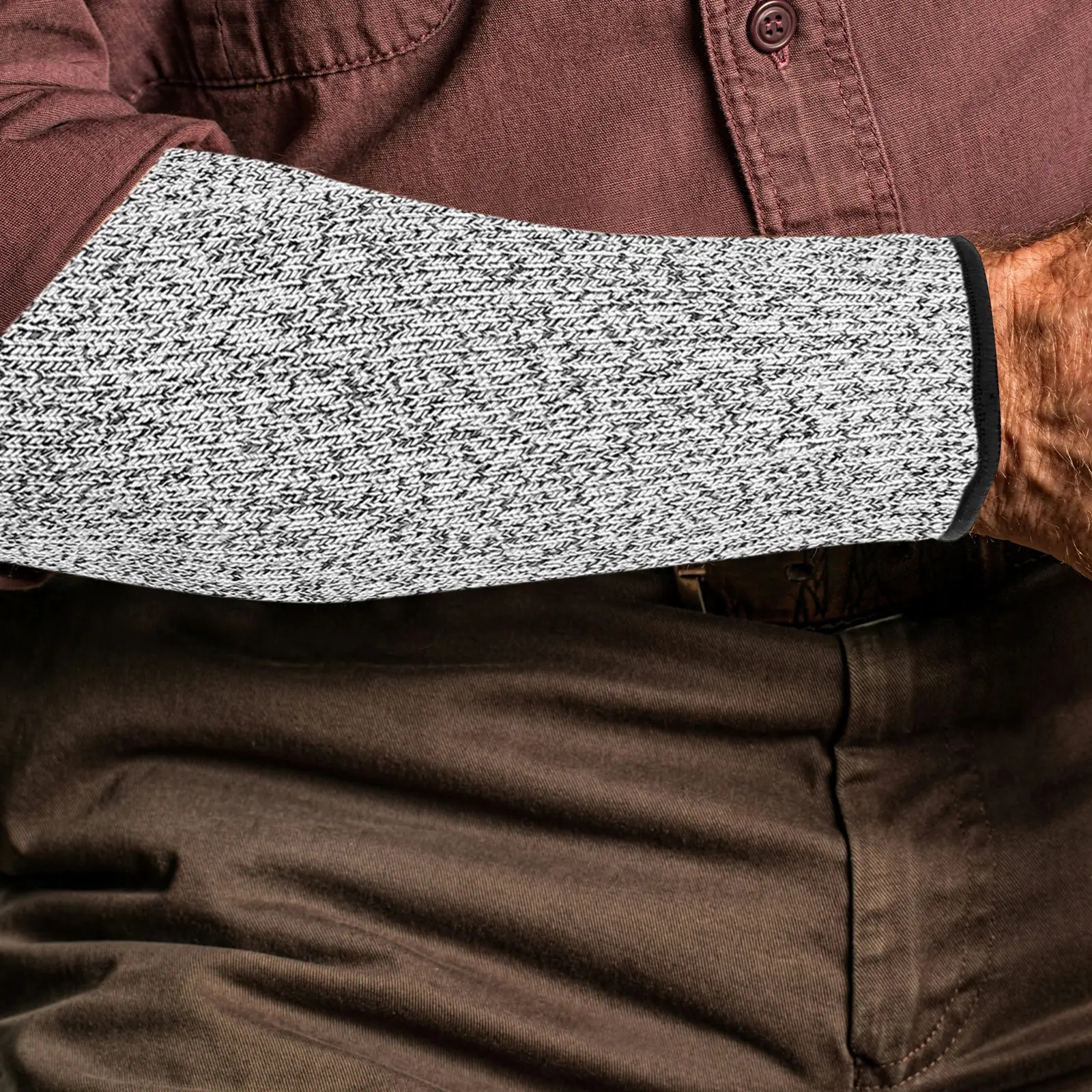 

Пара легких портативных защитных рукавов от порезов для предплечий, для стекольных заводов, мебельных цехов, садовых работ, защитное снаряжение