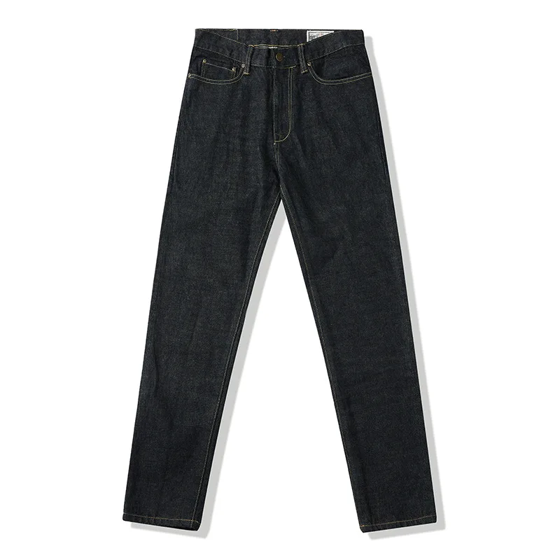 

Amekaji 15oz Heavyweight Raw Selvedge Denim Jeans for Men American Retro Casual 100% Cotton Slim-Fit Straight Unsized Pants Nap