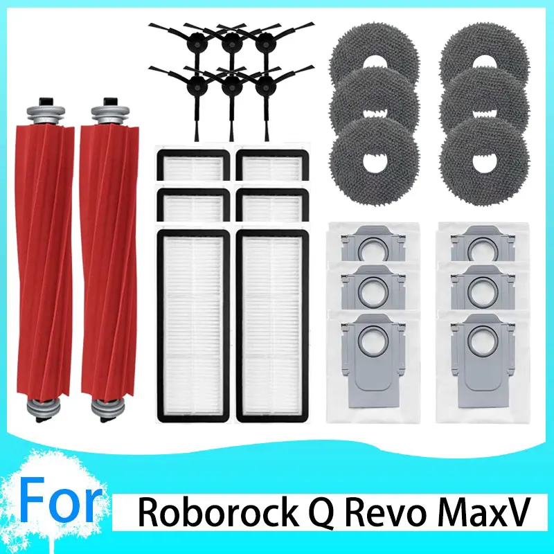 Roborock Q Revo S/Q Revo Pro/Q Revo MaxV veegrobot Complete accessoires Hoofdborstel zijborstel lappenfilter Complete toegang