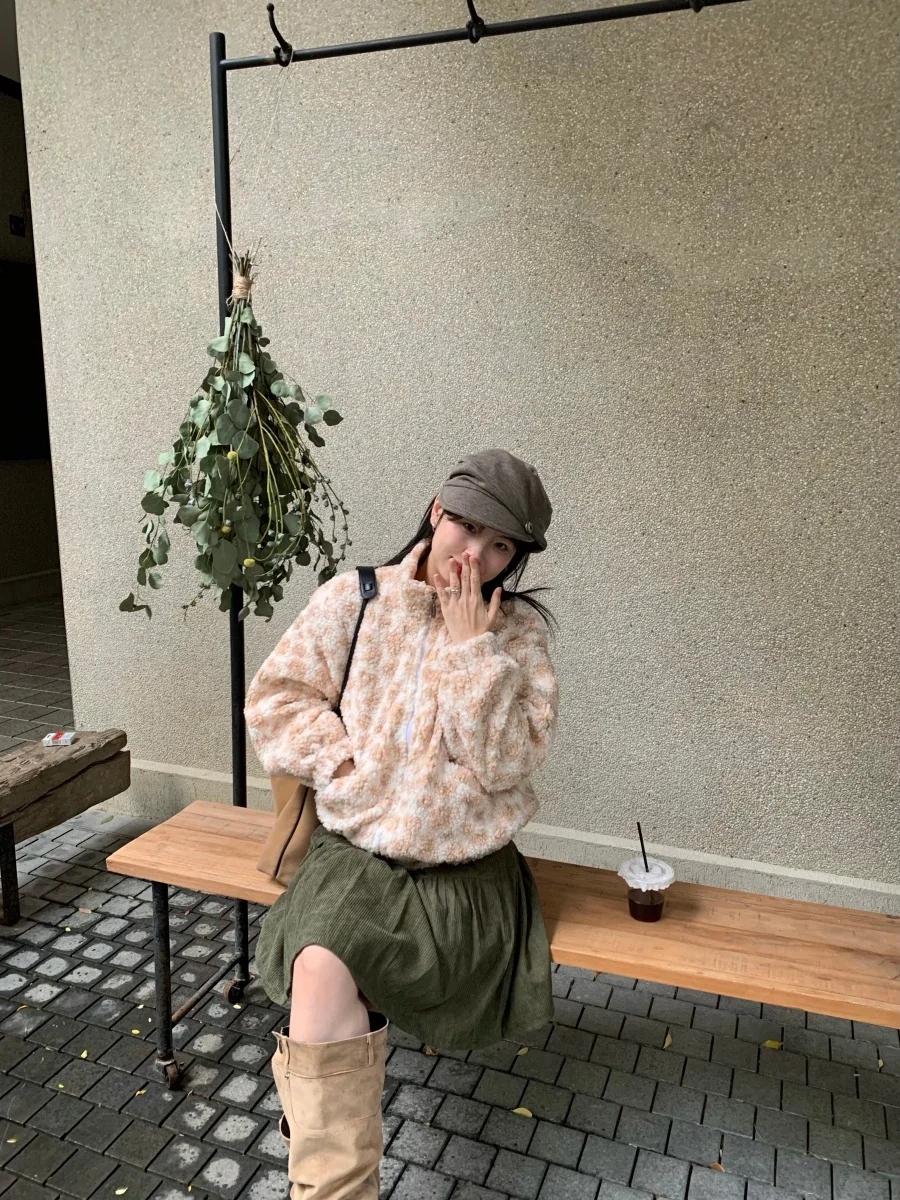 

Оригинальная вельветовая юбка-парасоль с высокой талией Uncle Five, винтажная, в стиле милитари, женская, модная, осенне-зимняя, короткая юбка