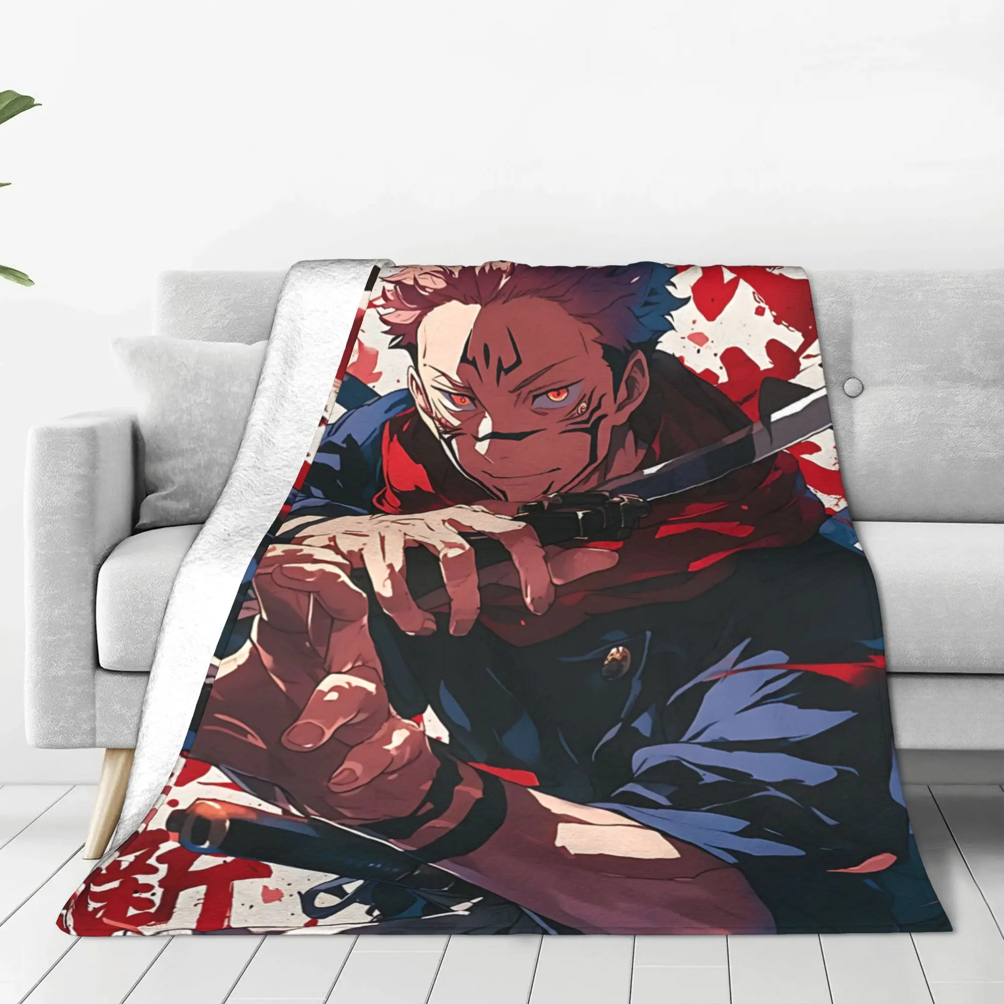 1PC Home Jujutsu Kaisens Blanket Throw Blanket funko Novelty Warm Blanket All Season Gift
