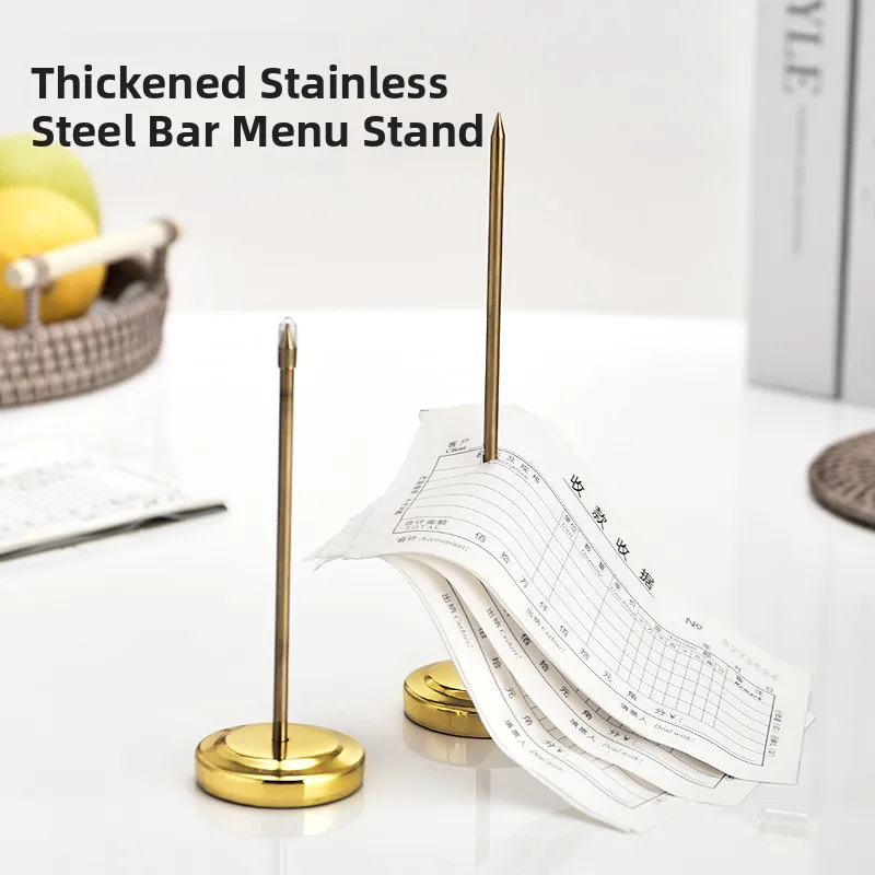 

Встроенная барная стойка из нержавеющей стали, держатель для меню на вынос, чай, молоко, квитанция, коллекция вилок, игольная вставка, кухня