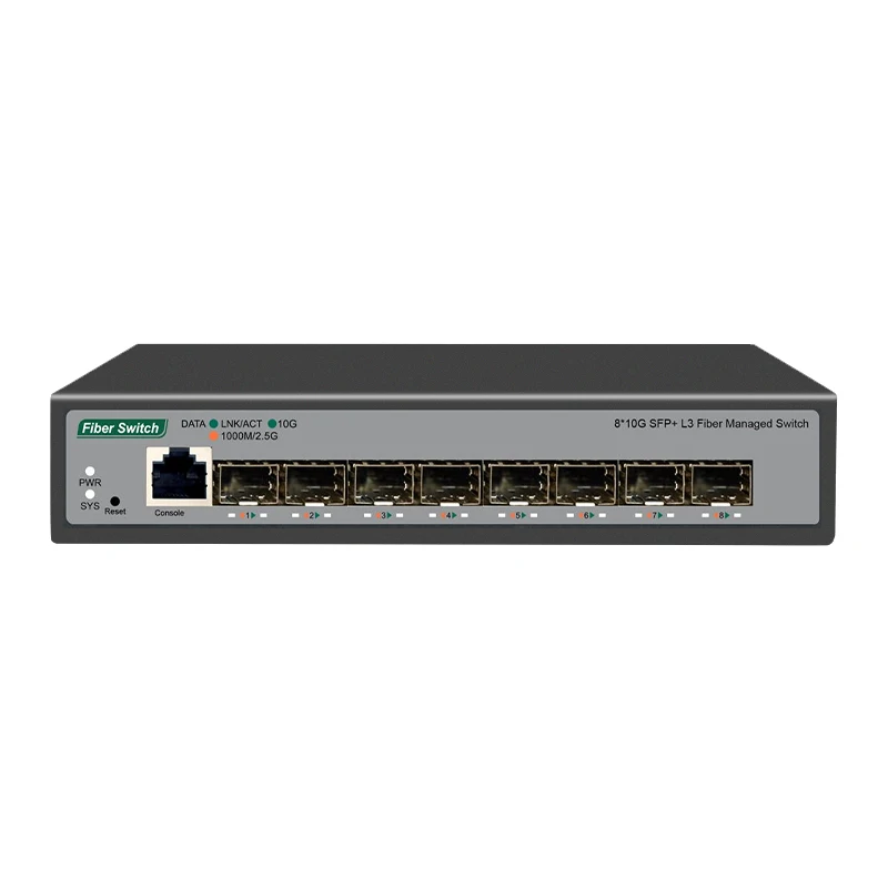 ONTi Full 10-Gb SFP+ Ports L3 Managed Network Switch Support DHCP and Dynamic Routing Support VLAN Division and Port Aggregation