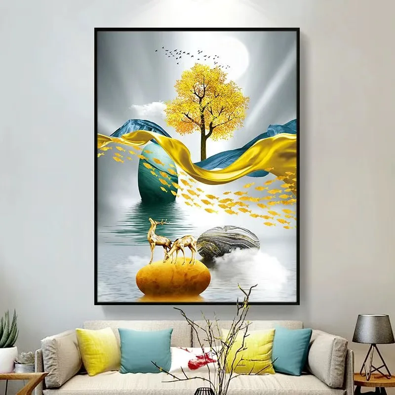 Electric Meter Box Decorative Painting Oil Paintings Covering The Distribution Box and Switch Box