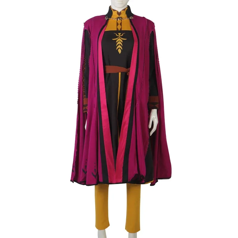 

Snow Queen Anna Elsa Princess Cosplay Costume Outfit Full Sets Halloween Costumes Fancy Dress High Quality Party New