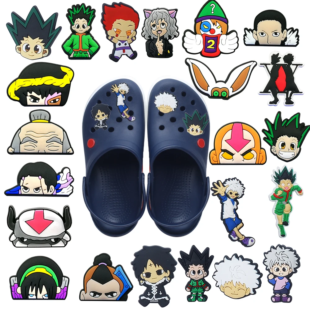 1pcs Japanese anime PVC shoes charm hole jeans cartoon shoes decorative buckle garden sandals accessories accessories wholesale