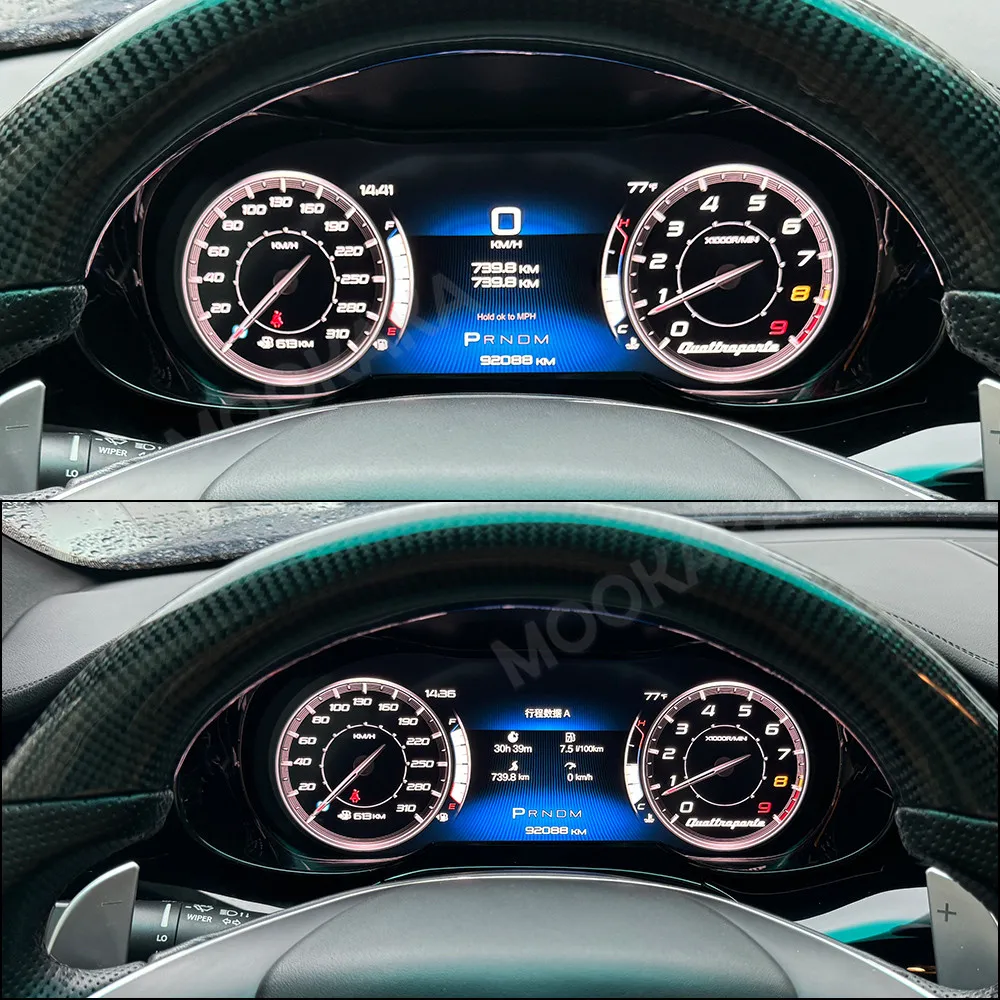 

Car Instrument Digital Cluster For Maserati Quattroporte 2014-2022 Cockpit Player Dashboard Vehicle Speed Meter Screen Head Unit