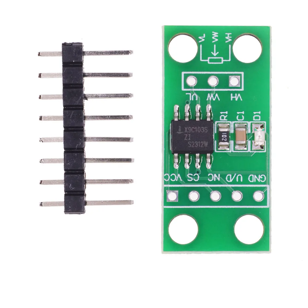 조정 가능한 100 차 디지털 전위차계 보드 모듈, Arduino X9C103S X9C503S 용 DC3V-5V, 10K, 50K