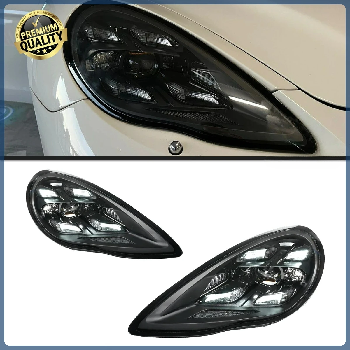 포르쉐 파나메라 LED 헤드라이트 2010 2011 2012 2013 970 970.1 매트릭스 헤드램프 플러그 앤 플레이