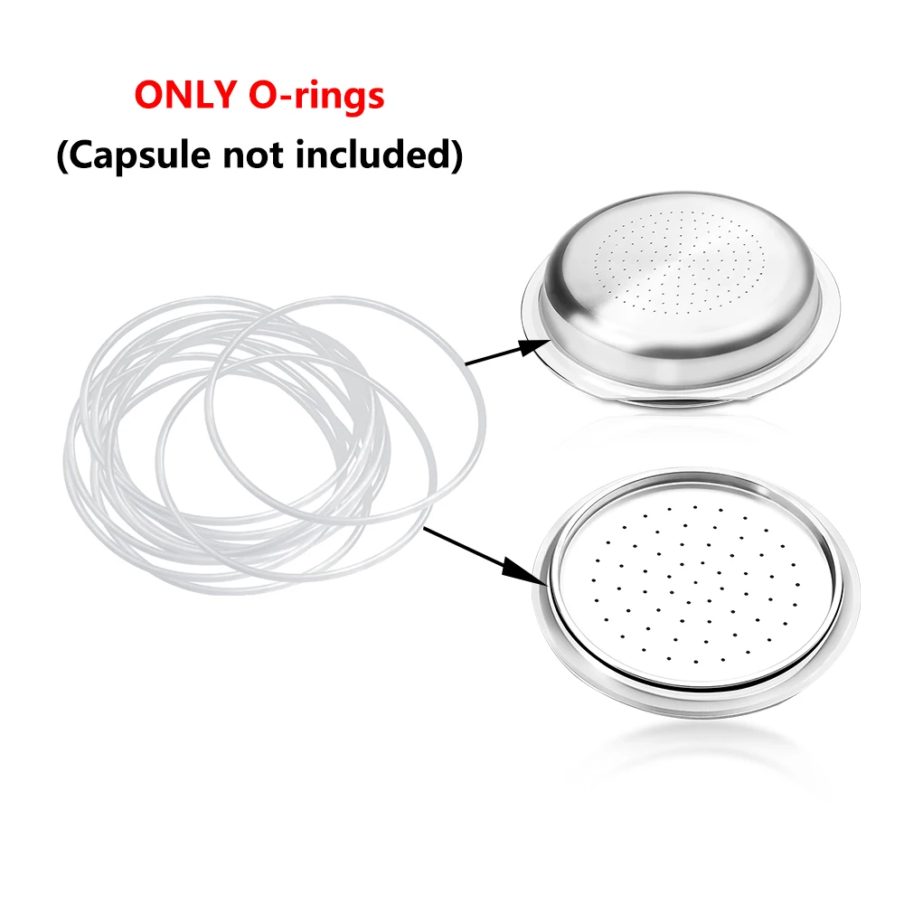 Silicone Rubber O Rings Replacement Gaskets Seal Ring Parts For Philips Senseo illy Coffee Machine Capsule Barista Accessory