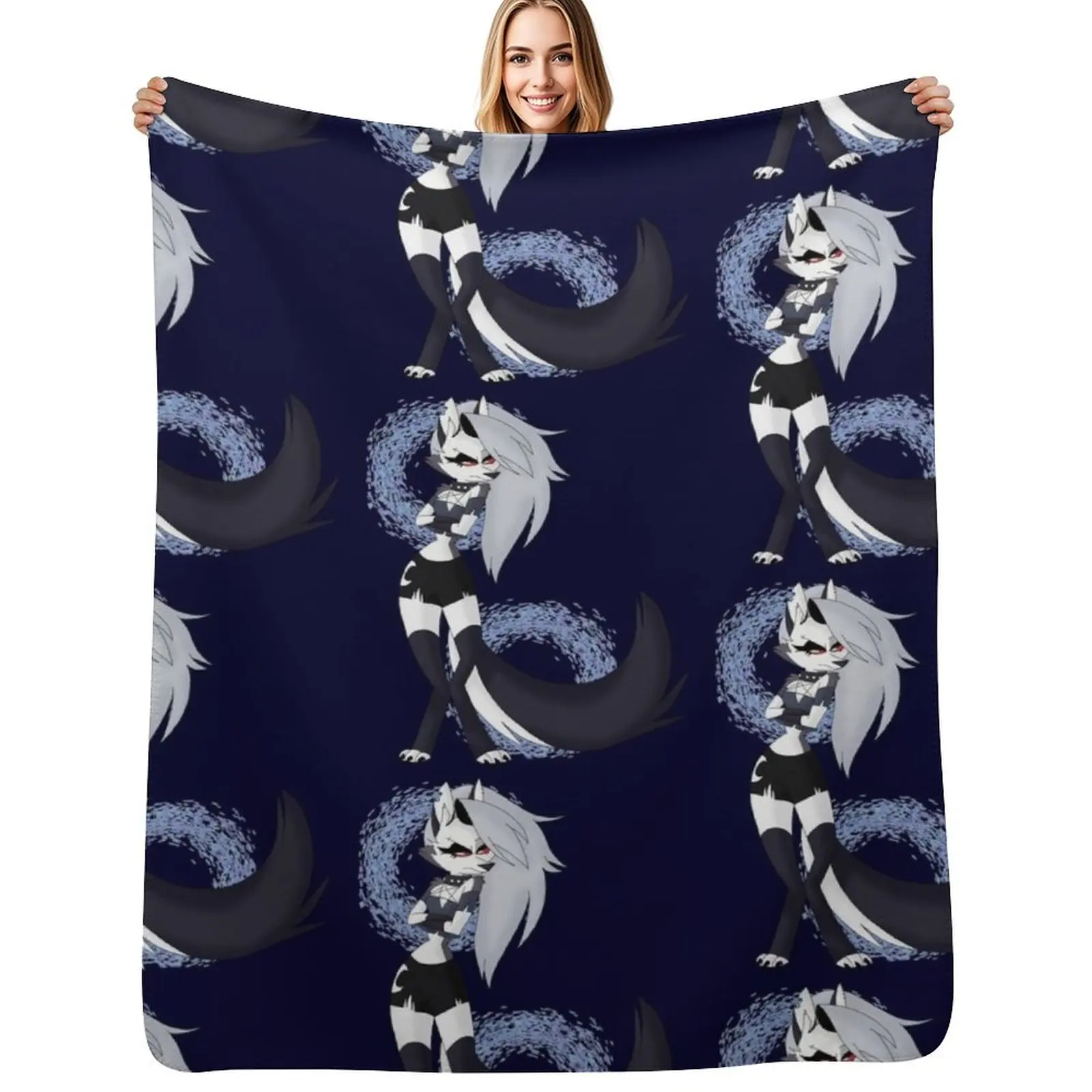 

Loona from Helluva Boss Throw Blanket Fashion Sofas Nap Single Decorative Throw Blankets