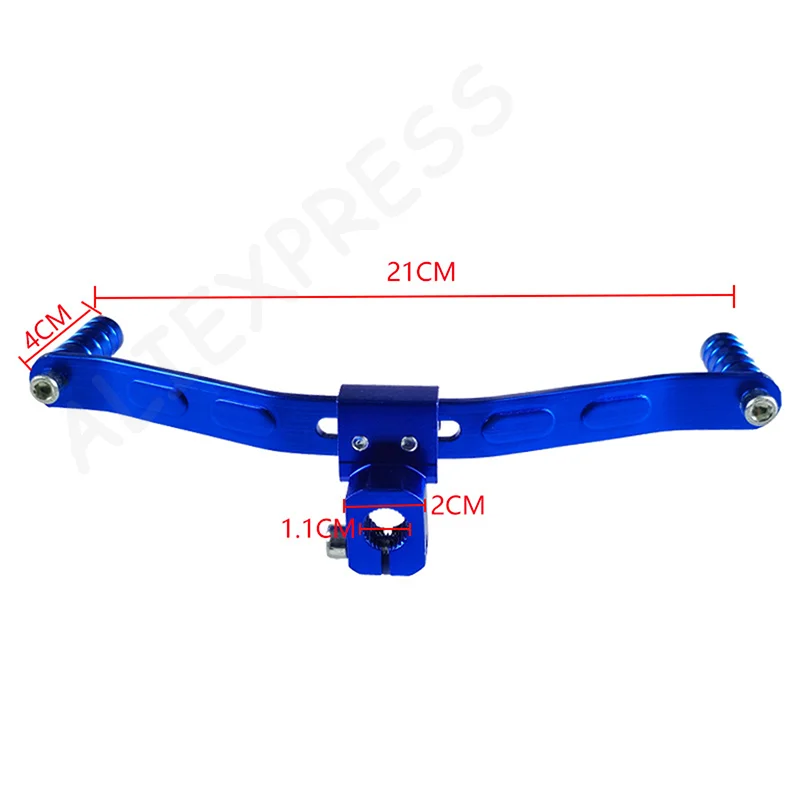 

New1pc Motorcycle Universal Double-headed Gear Shift Lever Aluminum Alloy Footrest Pedal Shifter For Motorbike Retrofit
