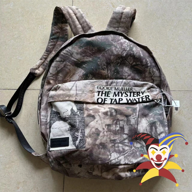 

Enfants Riches Deprimes Leaf camouflage Knapsack Bag Men Women Best Quality Vintage Backpack