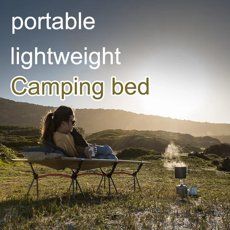 190*65*38cm New Outdoor ultralight portable folding bed camp bed siesta bed Office cot single bed picnic camping bed