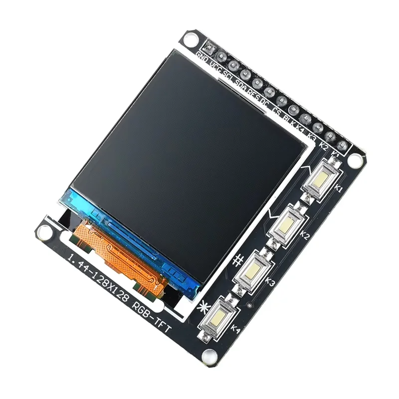 CABE-ST7735 ST7789 وحدة عرض TFT بالألوان الكاملة شاشة LCD عالية الدقة 0.96/1.3/1.44/1.8 بوصة 240X240 128X128 128X160 80X160