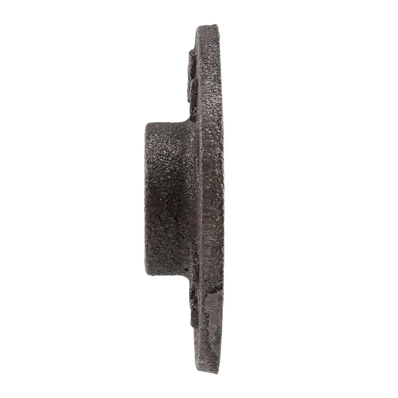 A53Q-5Pcs 1/2 Inch Black Cast Iron Pipe Fittings Floor Flange BSP Threaded