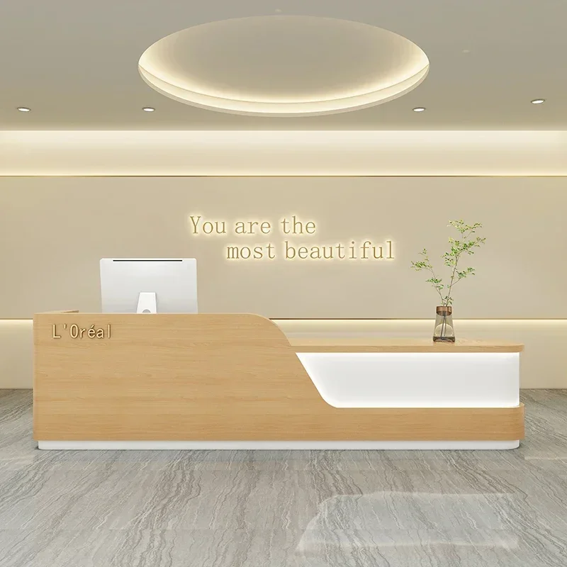 Entrances Reception Tables Cashier Table Shop Service Counter Hairdressing Beauty Furniture Aesthetic Reseption Desk Help