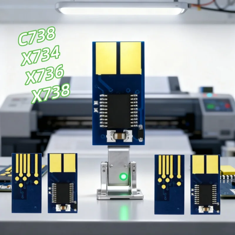 

4 шт. KCMY C734A1KG C734A1CG C734A1MG C734A1YG чип картриджа для Lexmark C738 X734 X736 X738 принтер C738 C734 тонер-картридж