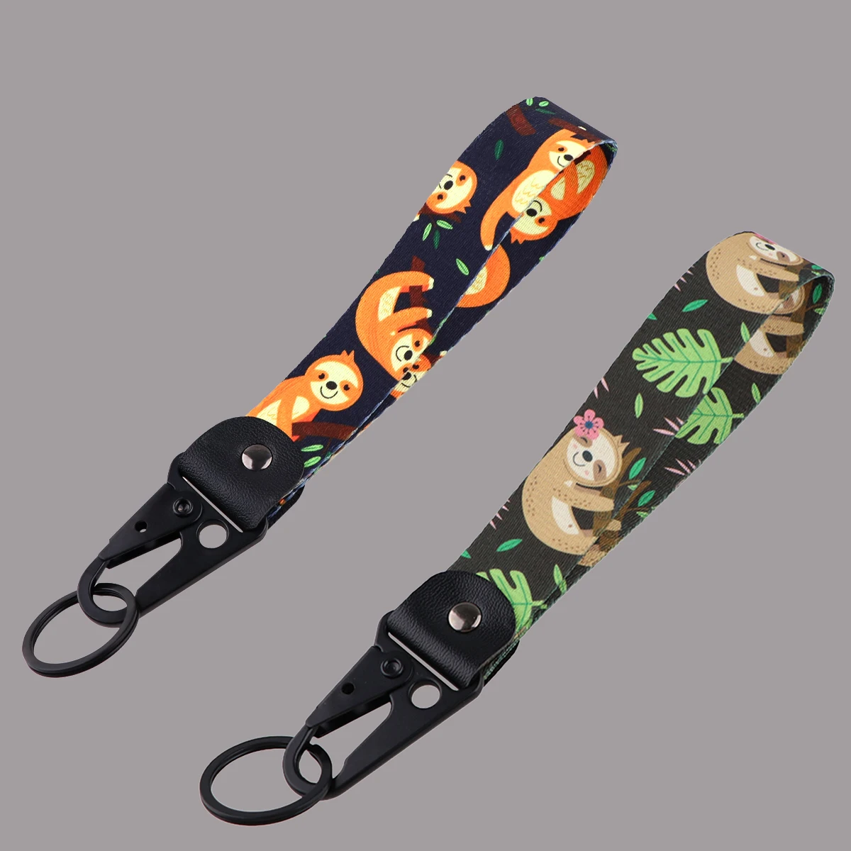 

Cute Sloth Key Fobs Keychain for Car Motorcycles Short Lanyard Key Tags Keyring Accessories Gifts Chaveiro Jewelry