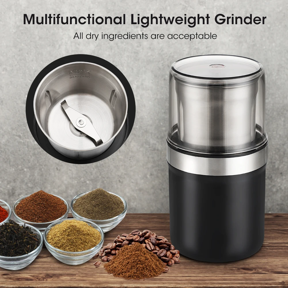 Coffee Grinder Cafe Coffee Machine Electric EU/US Plug Nuts Herbs