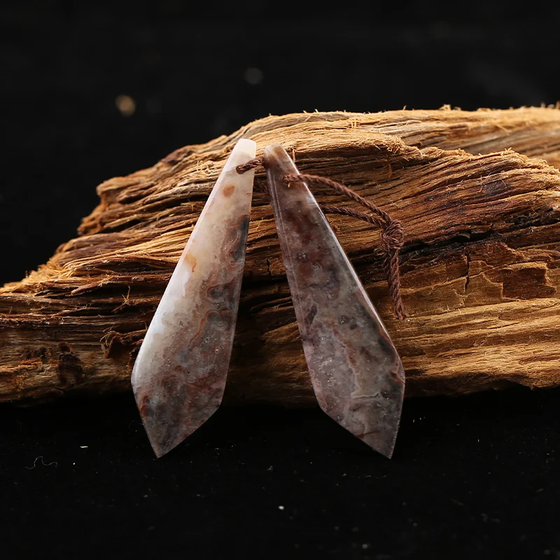 B&F Crazy Lace Rosetta Stone Earring Beads for Jewelry Making, Handmade Natural stones beads, Stones for jewelry Making Supplies