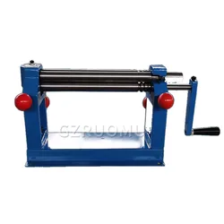 SJ305 Manual Plate Rolling Machine 305MM Sheet Metal Steel Plate Roller Press Iron Aluminum Bending Molding Reel Rounding Bender