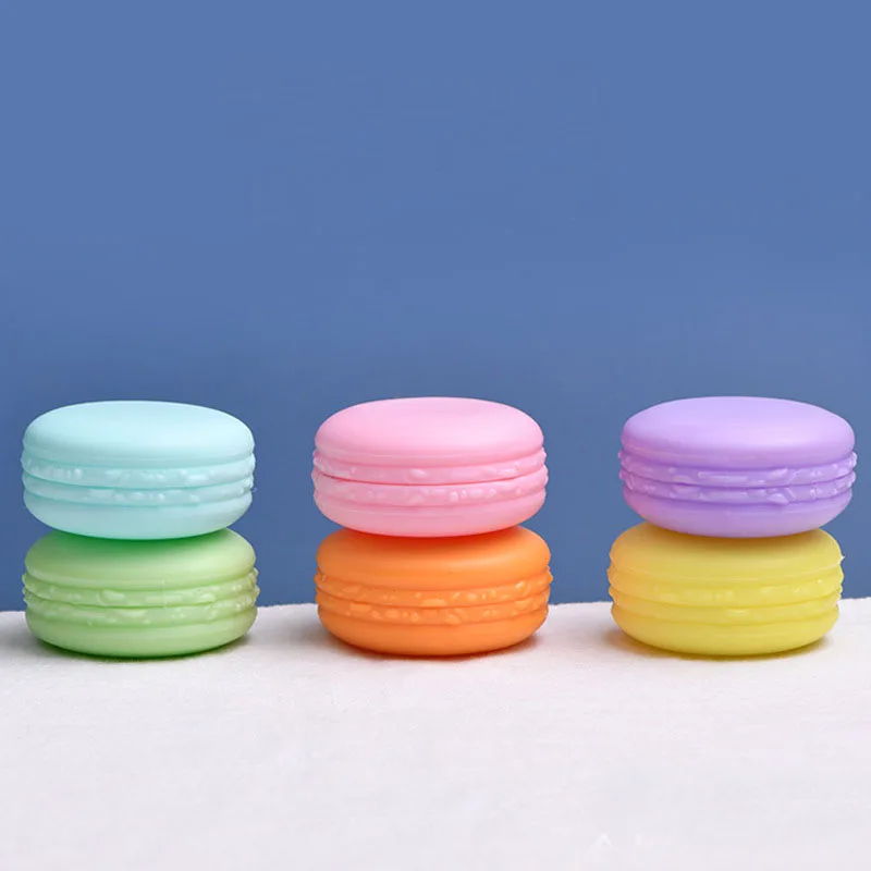 10pcs 10g Candy Macaron Lip Balm Container Cosmetics Cream jar Makeup Container Lotion Refillable Bottle Cream Lotion jar