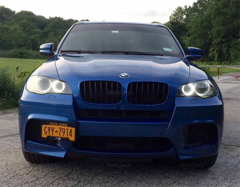 Do BMW X5 X5M E70 X6 X6M E71 E72 2007-2011 40W Białe H8 LED Angel Eyes Pierścienie Oświetleniowe Boczne Białe Żarówki LED Reflektor Samochodowy