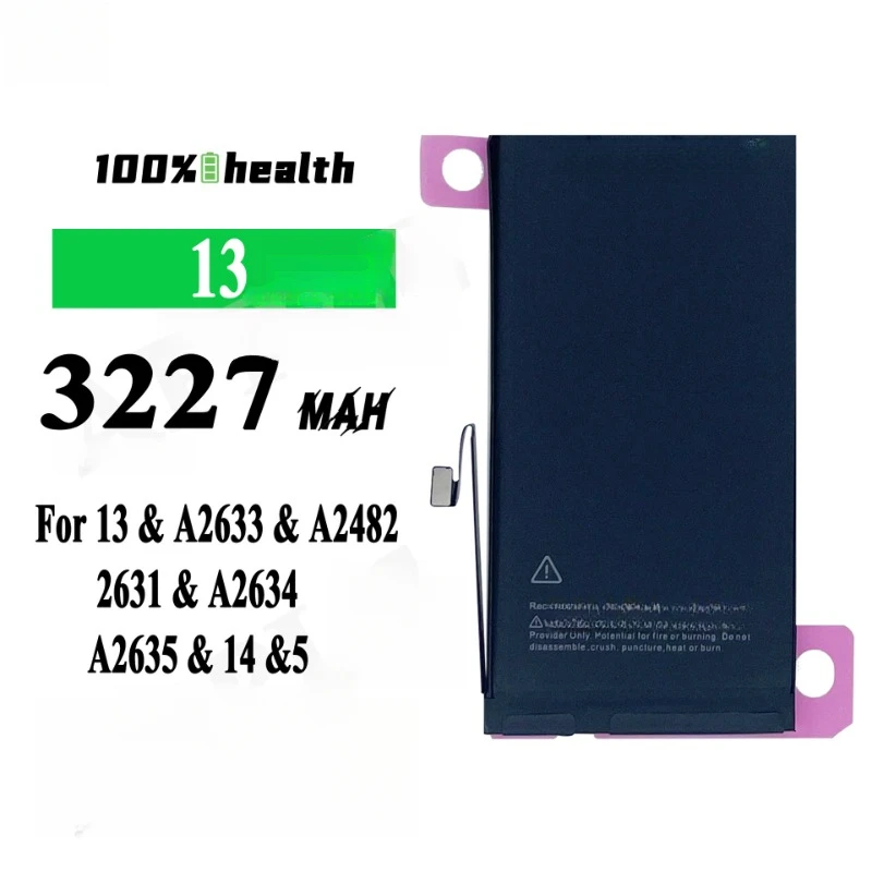 2406mAh/3227mAh/3095mAh/4352mAh New Replacement Mobile Phone Batteries For iPhone 13 Mini pro Max 13 Pro High Capacity battery