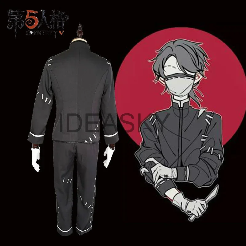 Identity v pack cosplay pack identity v aesop carl cosplay tricster costume Anime Outfits jacket gloves mask wig