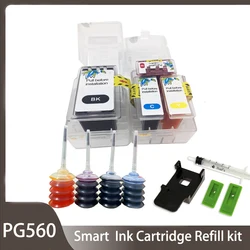 560XL 561XL For Canon PG-560 CL-561 XL  Smart Ink Cartridges Refill Kit  For Pixma TS5350 TS7450 TS5351 TS5352 TS5353 TS7451