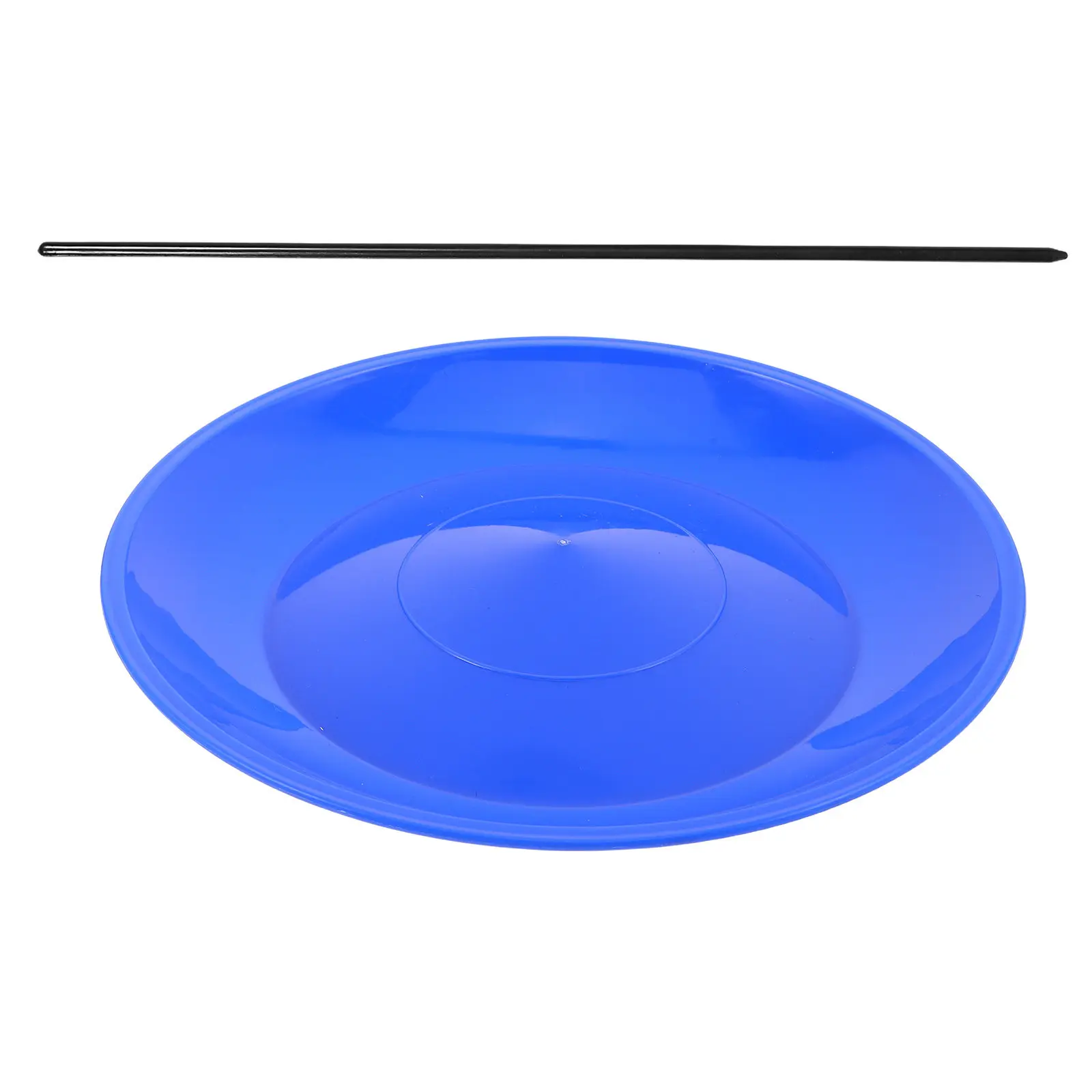 Colorful Spinning Plate with Stick Easy Grip Lightweight Circus Themed Prop for Juggling Training Stage Shows Kids Beginners