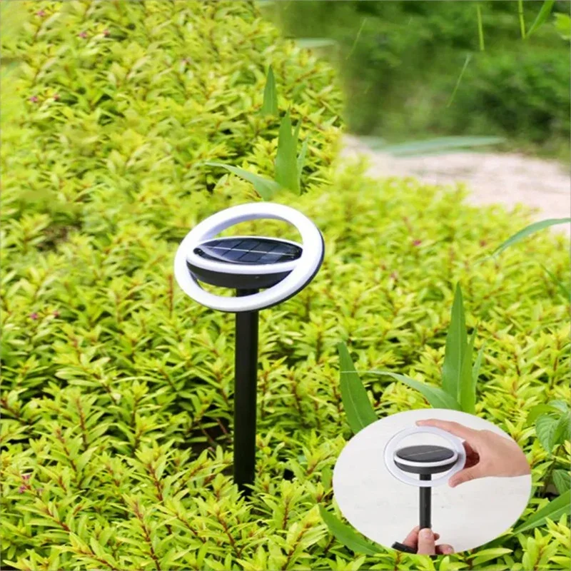 Lâmpada solar rotativa para jardim, lâmpadas ao ar livre, casa, jardim, atmosfera, luz à terra, ip65, luzes de paisagem, villa, lâmpada decorativa para gramado