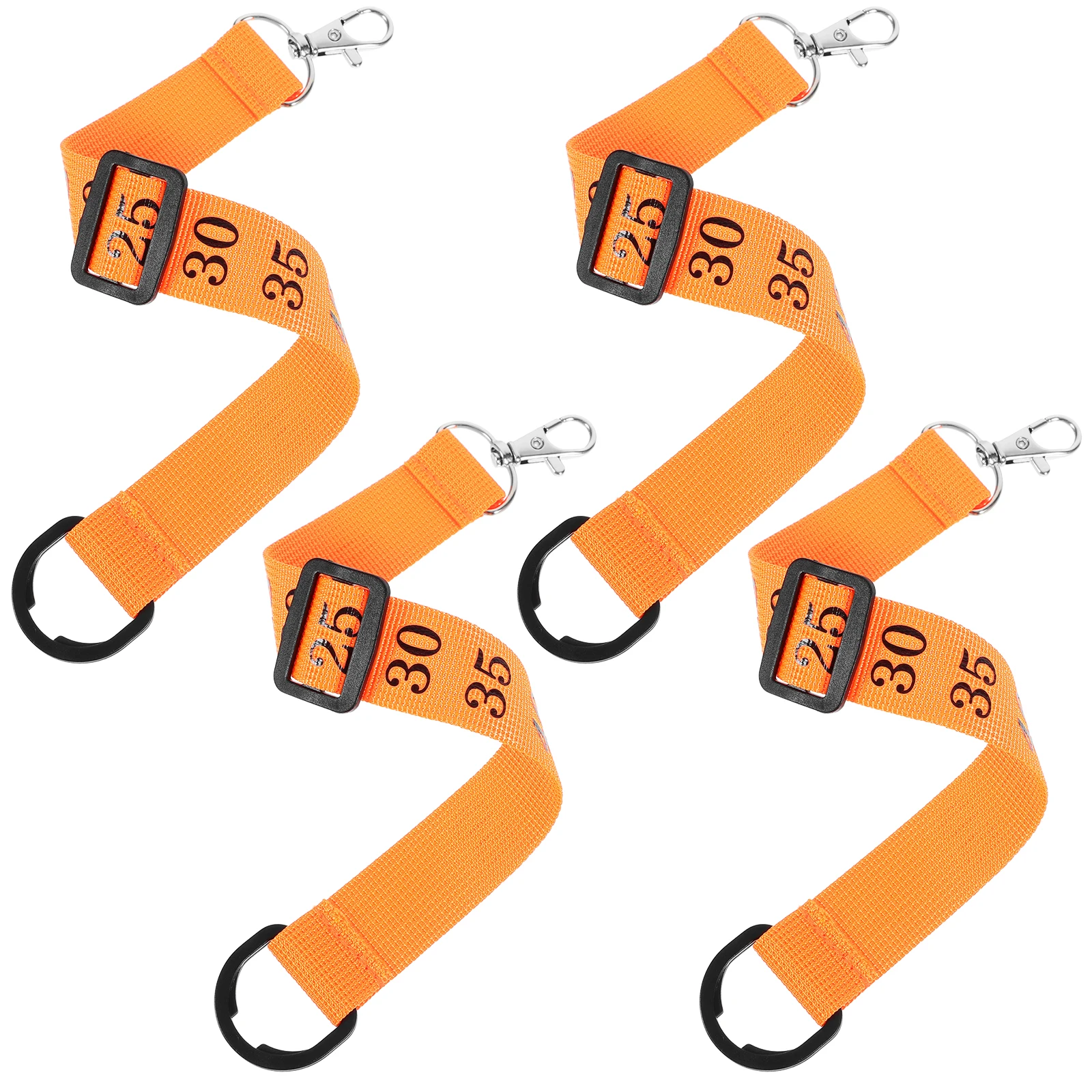 

4pcs Football Referee Chain Clips Numbered Wrist Band Durable Lightweight Pp Polyester Material Referee Indicator Sliding Side