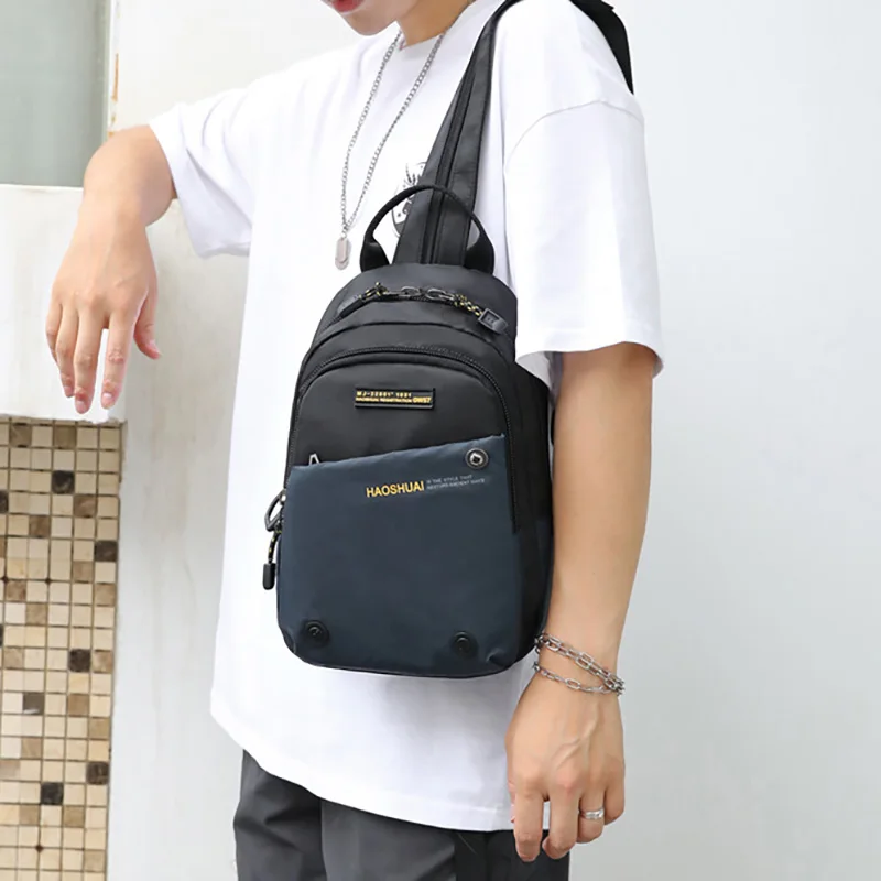 Men Shoulder Bags Chest Bag Multifuncional Crossbody Bags Travel Sling Bag