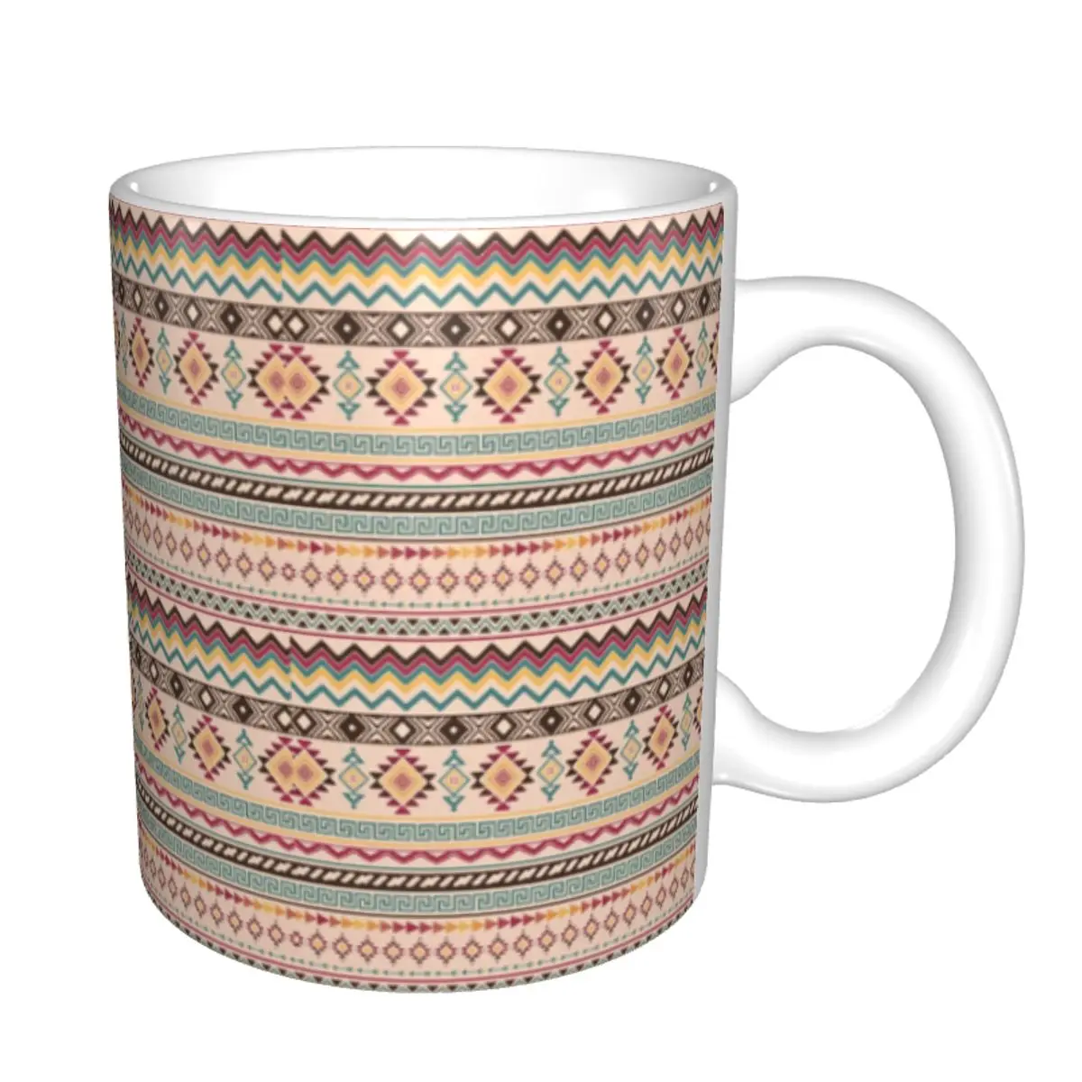 Customized Geometric Boho Mug Ceramic Coffee Mug Creative Gift