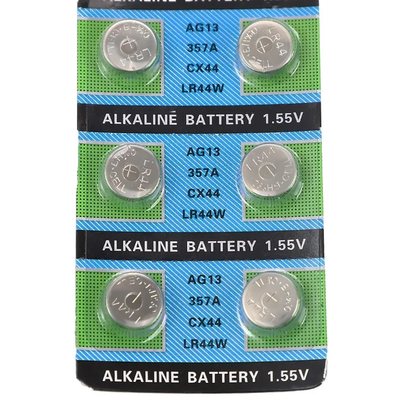 10-100PCS AG13 LR44 303 1.5V Alkaline Button Battery Cell Coin Battery L1154 SR44 357 Button Cell Batteries For Watch Toy 160mAh