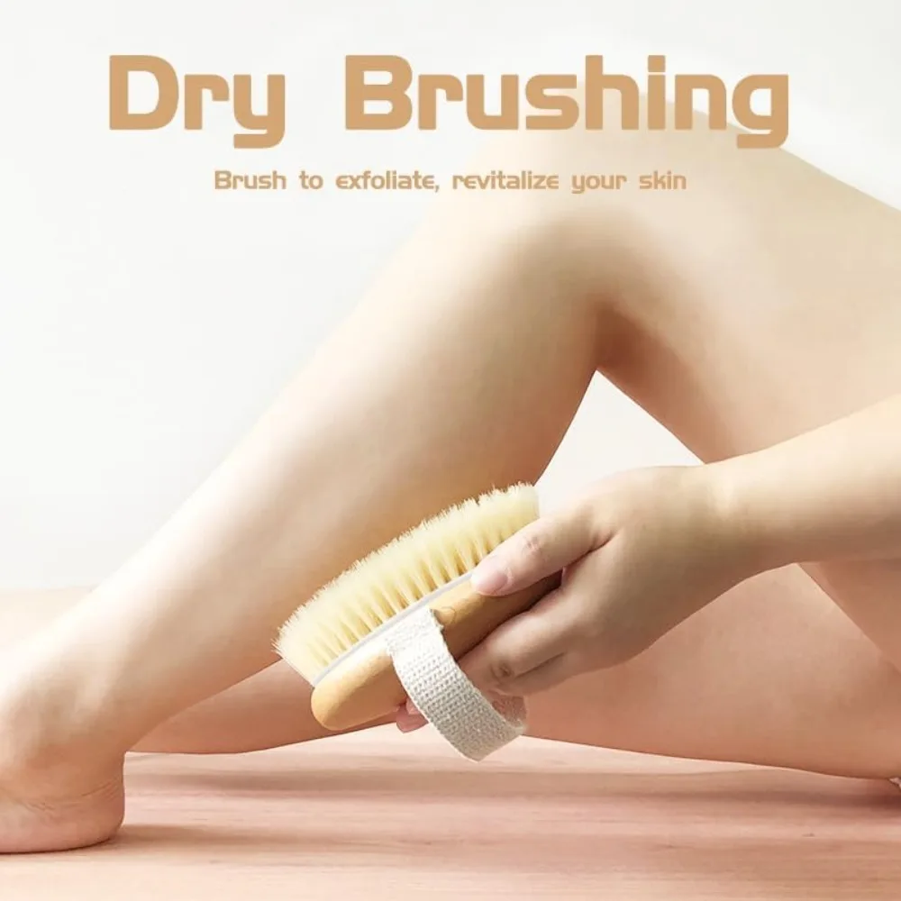 

Furniture Accessories Dry Body Brush for Shower Exfoliating Skin Scrubber with Massage Nodes Bath Brush