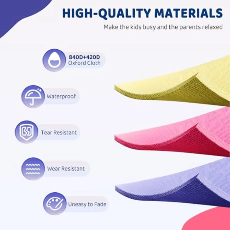 Inflatable Bounce House for Kids with Ball Pit, Inflatable Bouncing Castle Play Center w/Air Blower Pump, Jump'n Slide Bouncer f