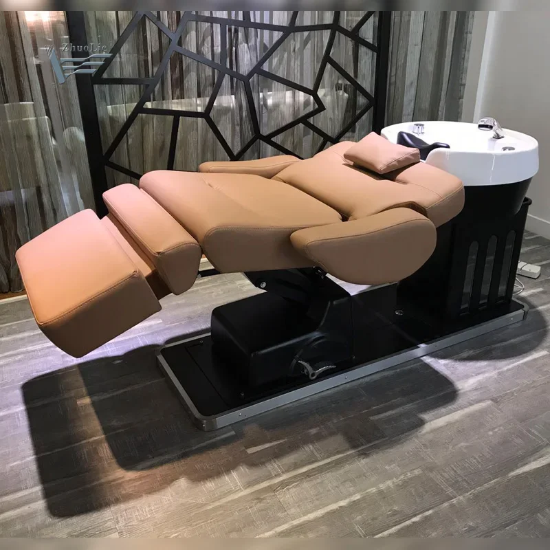 

HIgh-end Multi-functional Shampoo Bed Classic Salon Facial Bed Back Hair Wash Chair For Spa