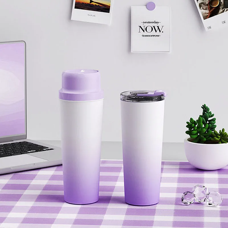 650ML Portable Juicer Fresh Fruit Mixer 20 Blades USB Rechargeable Multifunctional Juicer Ice Crusher Smoothie Blender For Home