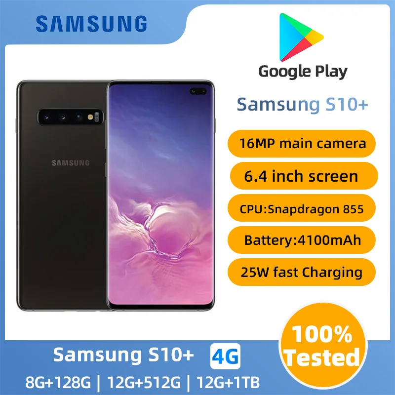 Samsung Galaxy S10+ G975U1 S10 Plus 6.4