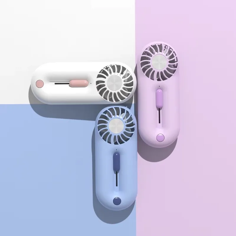 Universal Serial Bus Portable Rechargeable Handheld Cooling Fan with Stepless Speed Control for Personal Outdoor Use