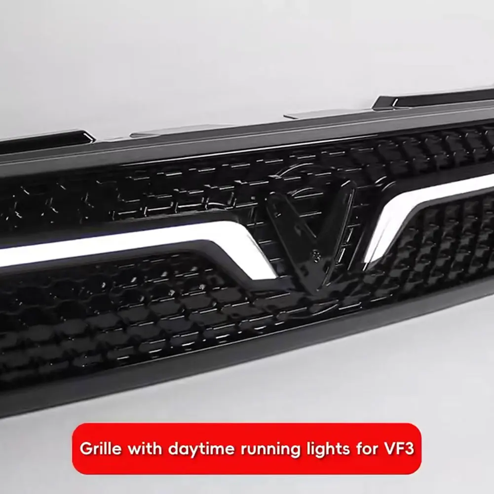 For VF3 Taillight LED Through Light Pure Electric car for VinFast Front Grille Light Modification Turn Signal Driving Lamp - Image 5