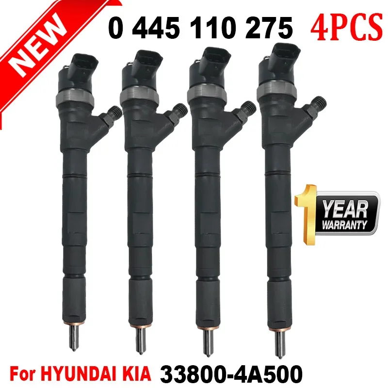 0445110275 0445110274 Новый CRDI-дизельный инжектор сопла 33800-4A500 для Hyundai Starex H1 I800 Iload / KIA Sorento 2,5 VGT