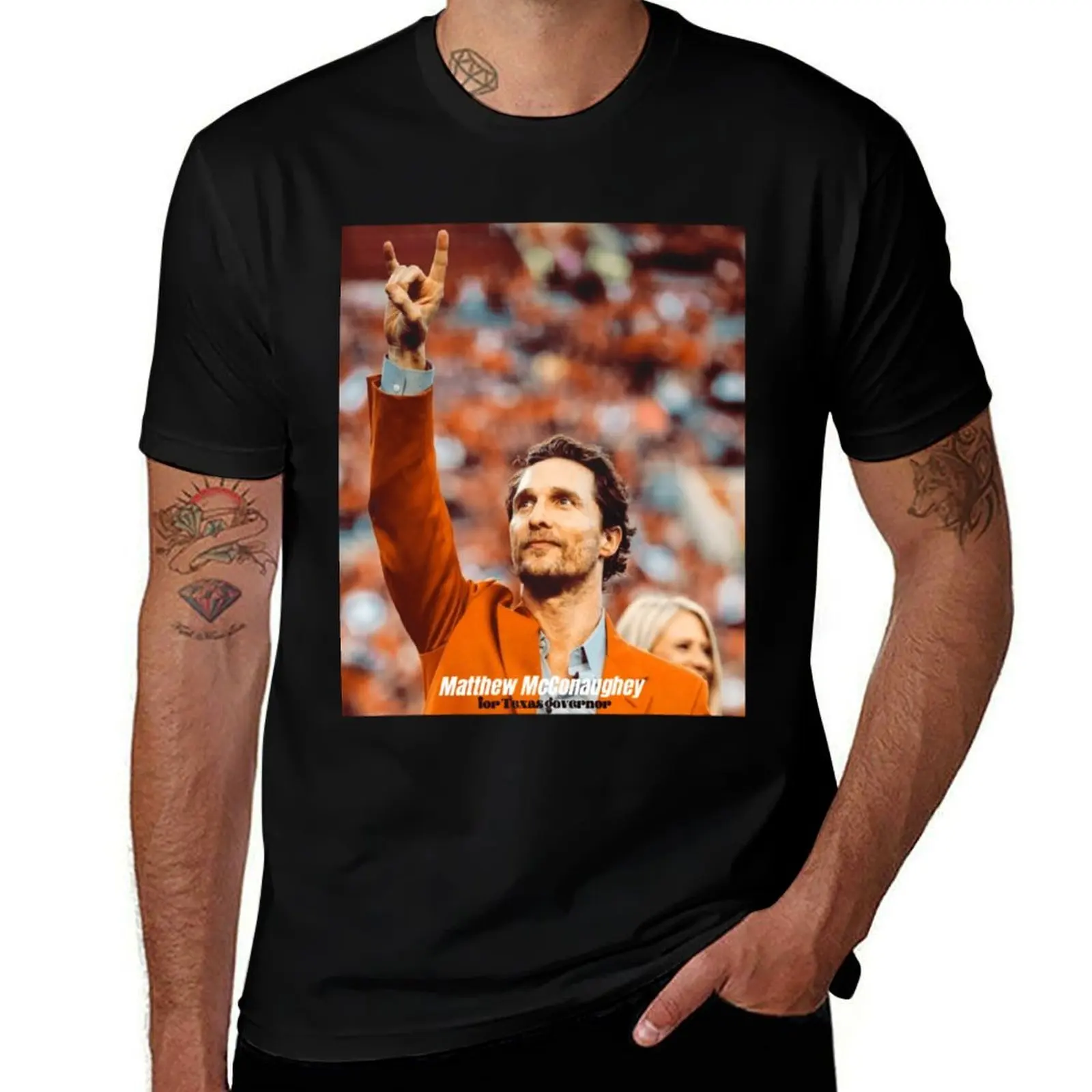 Matthew McConaughey For Texas Goernor T-Shirt Holiday Vacation Tee Shirt T-Shirt