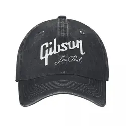 Fashion Guitar Logo Music Legends Of Ton Baseball Caps for Men Women Distressed Washed Sun Cap Gibsons Golf Gift Caps Hat