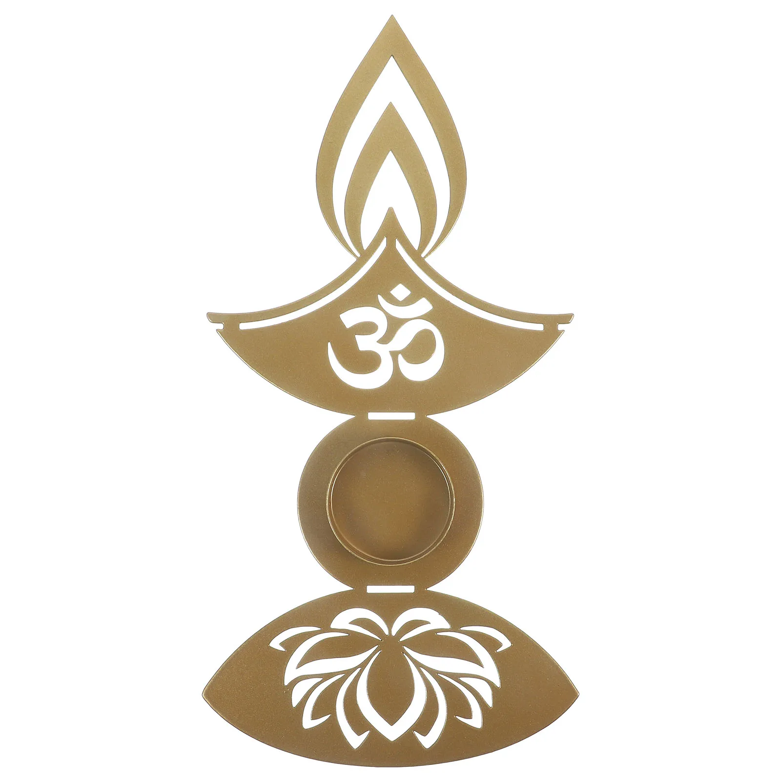 Porta tealight in metallo con supporto per Diwali, candelieri in ferro, decorazione per proiezione, ornamento festivo, accessori per il desktop