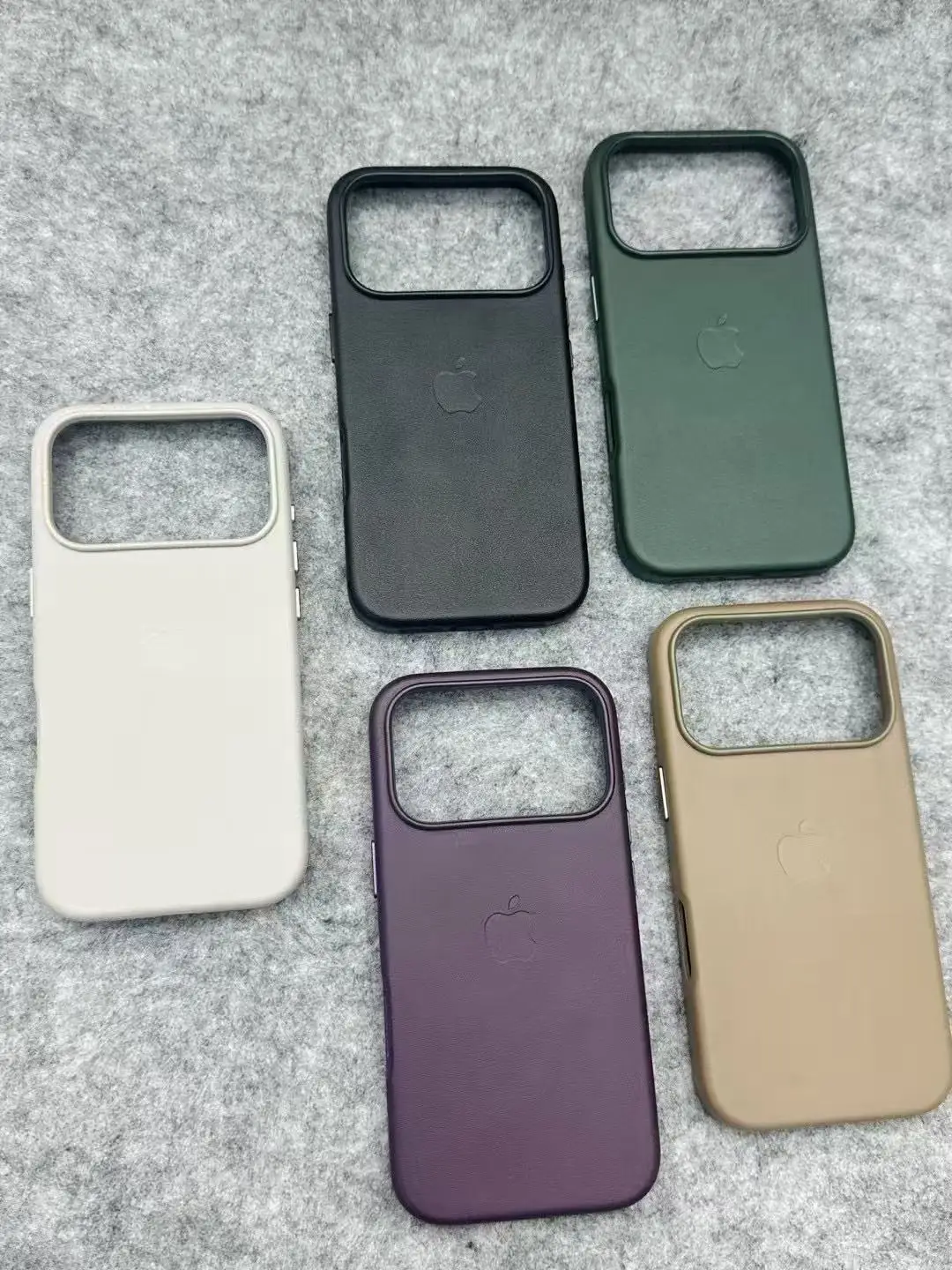 حافظة جلدية أصلية جديدة رسمية مع Magsafe Apple لهاتف iPhone 17 Pro Max 17 Pro شحن لاسلكي مغناطيسي 17 مع غطاء الشعار